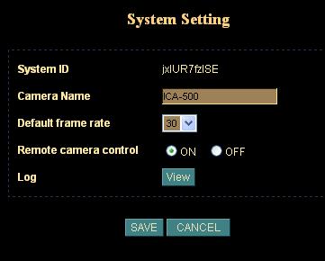 Camera Network Adjust camera parameters and set camera tour Configure Network setting such as DHCP On/Off, DDNS and PPPoE User IP Filter Setup user name, password and login privilege Setup legal IP