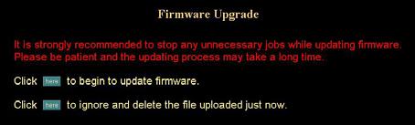 Before using this screen, your must download the upgrade file to your PC. Then follow this procedure: 1.