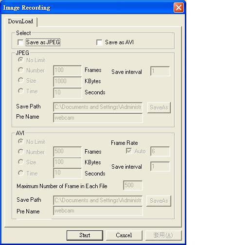 Recoding Screen Save as JPEG: Select this option and click Save as JPEG for detailed
