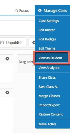 To preview what your students will see on your class pages: 1.