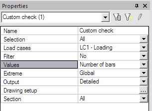 In the same way the number of bars can be shown by changing the Values field to