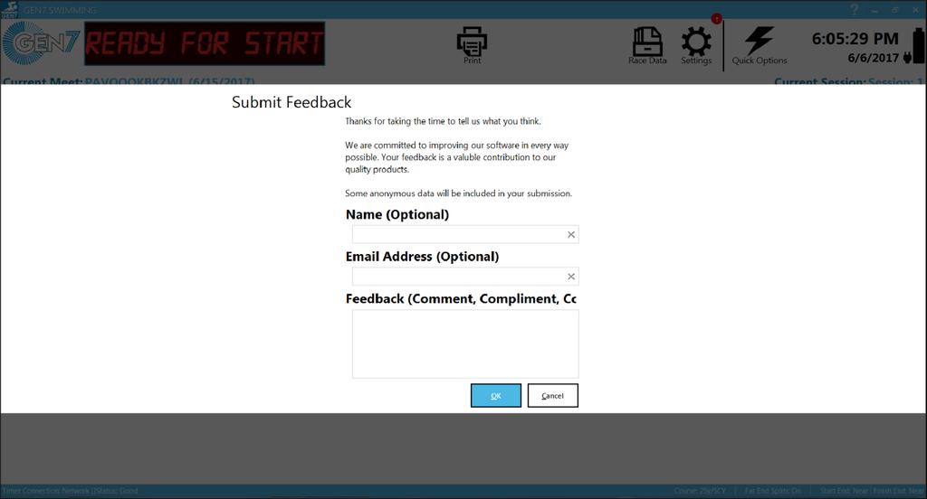 Send Feedback button to share your ideas with us.