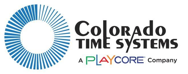 Customer Service Department www.coloradotime.com Email: support@coloradotime.