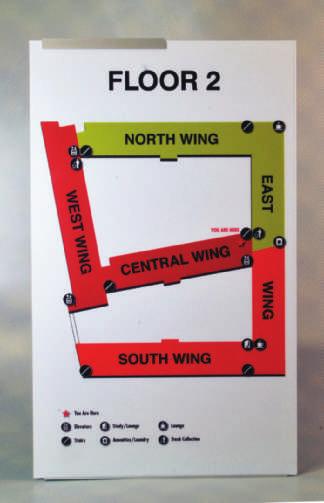 5 x 8.5 x 8.5 x.125 SP DIR 1634 CA DIR DP MAP 100 - Wayfinding and orientation maps are manufactured from the same materials as our