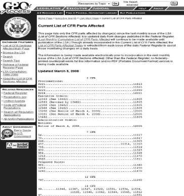 This page covers changes in the current month (March 2008).