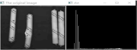 characteristic value of the template drug roll to realize the identification and removal of the defective drug roll. 3.2 Image preprocessing First, the image is thresholded.