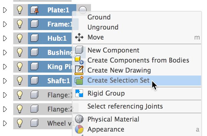 12. Utilize Selection Sets to group objects Find yourself repeatedly selecting the same components, edges, or bodies in Fusion 360?
