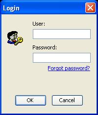 2. Logging into OracleTrader: After you agree to the Disclaimer, you will be presented with the Login dialog box.