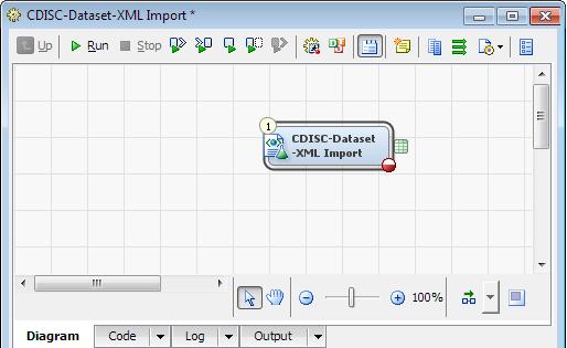 Import a Dataset-XML File 177 3 From the Folders tree, drag and drop the define.xml file onto the diagram. 4 To connect the define.