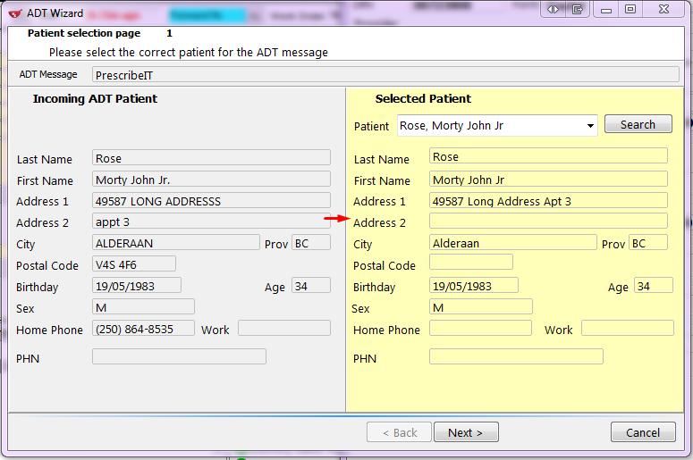Cross reference the information to ensure the correct patient is matched.