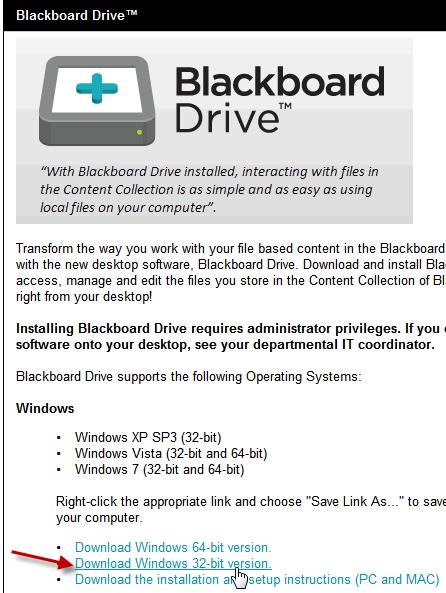 M06-Downloading, Installing, and Configuring Blackboard Drive Blackboard Learn: Moving Content This handout contains the exact same information as the corresponding Blackboard Learn Moving Content
