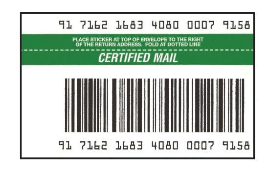 Legacy labels (non IMpb)still accepted by USPS through January 25, 2015 USPS states Extra Services labels