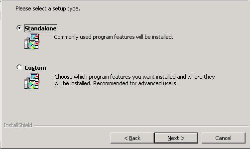 Click the I accept the terms in the license agreement button and click [Next>] to continue. 4.