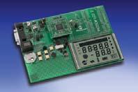 The board comes populated with the PIC18F85J90, and supports other PIC16 and PIC18 LCD devices via a plug-in module, (sold separately).