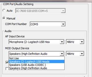 24. When using a USB headset/mic, select your headset under