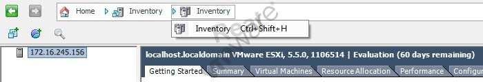 -- Exhibit -- A vsphere administrator installs an ESXi host and creates a virtual machine, then installs vcenter Server.