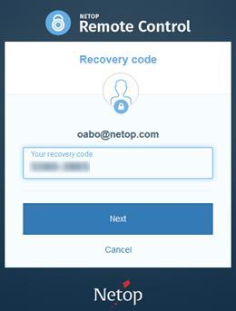 For details on how to generate recovery codes, see Generate recovery codes.