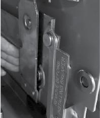 Shutter locking device Shutter and rail locking device Step 1.