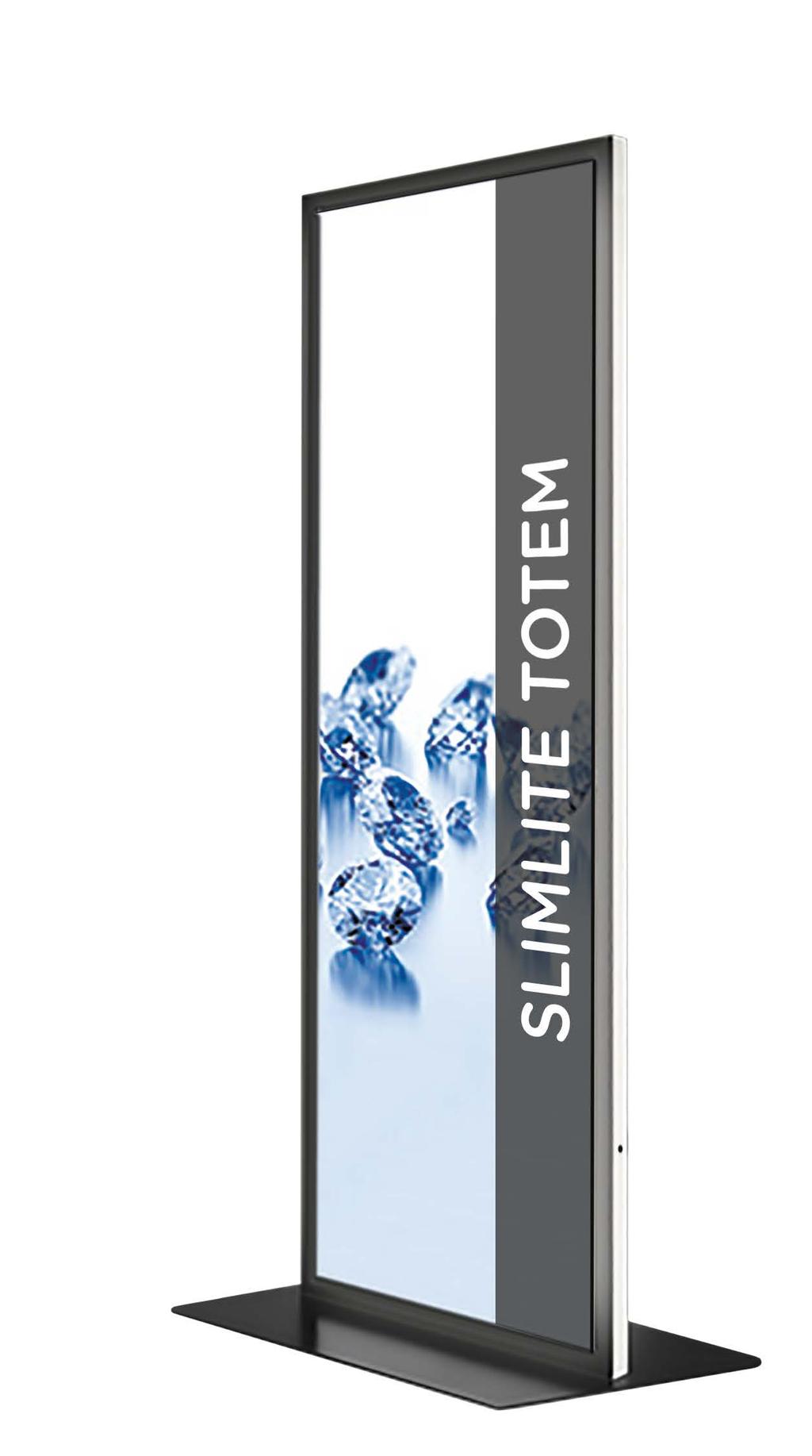 FREESTANDING TOTEMS Totem displays are great for retail environments used for wayfinding and promotions in shop entrances or near