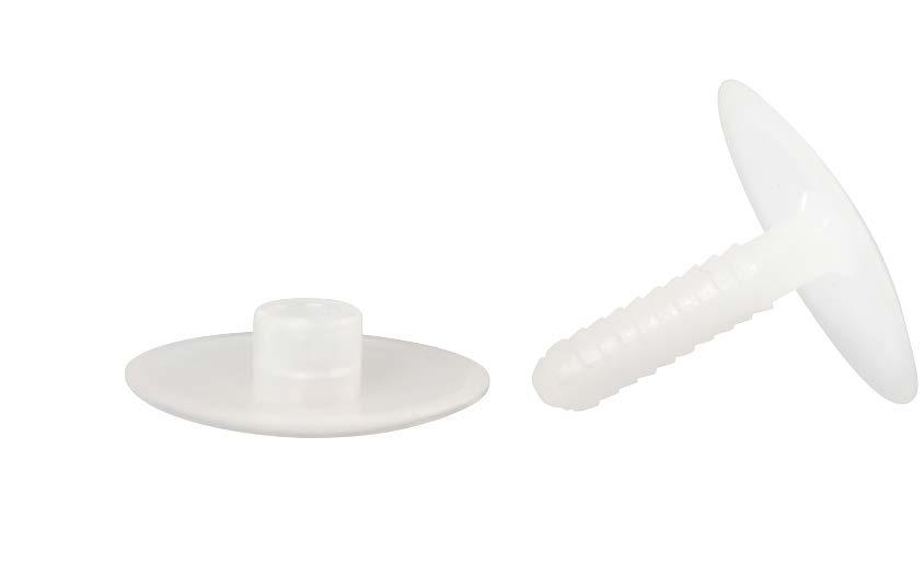 clear PVC Packed in quantities of 00 Double suction cups are great for sticking displays on to
