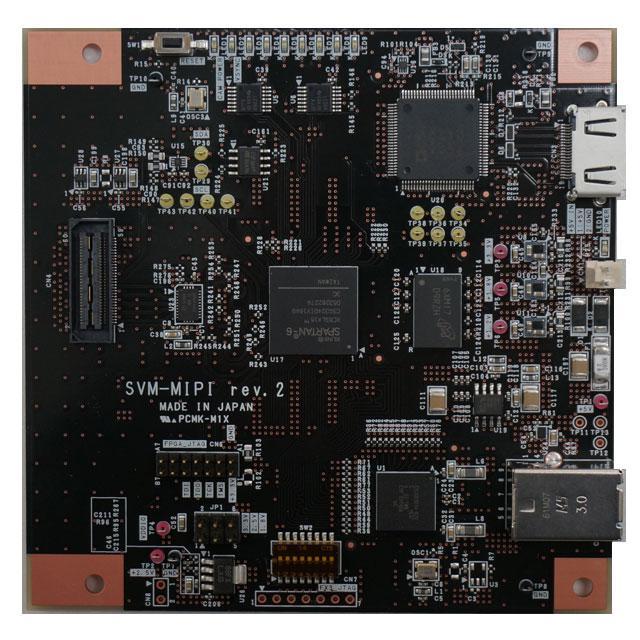 5. Exterior of SVM-MIPI Board A photo and a picture of the outline