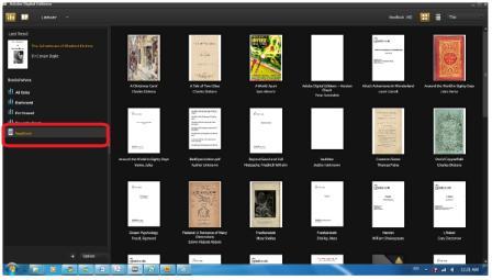 You can now start downloading or buying ebooks from online Ebook stores supporting Adobe DRM. Purchased or downloaded ebooks will be stored in [My Digital Editions] in [My Documents].