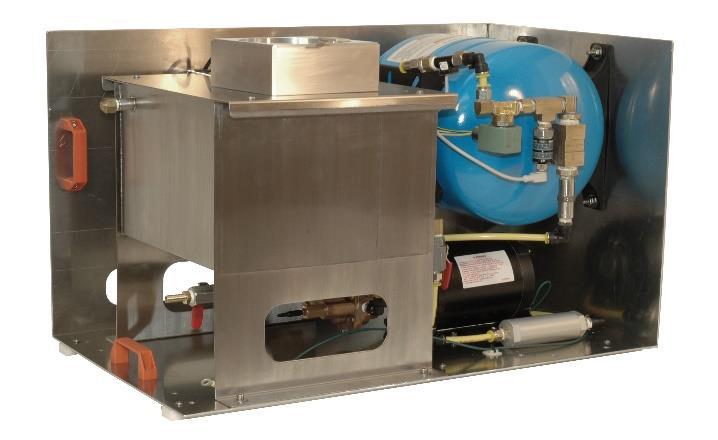 Water System: A water system module delivers 90PSI supply of water.