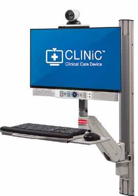 SECTION 5 TELEMEDICINE & TELEPRESCENCE TELEPRESENCE WALL MOUNT SOLUTIONS Wall mount solutions offer flexible video communication configurations that connect doctors and clinicians to