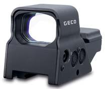Open Red Dot Sight NEW The new GECO Open Red Dot Sight is exceptionally compact, lightweight and at the same extremely robust.