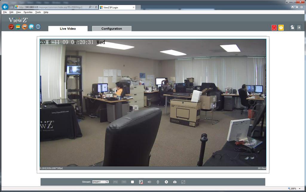 SEARCHING IP CAMERA 1. Searching Real Time IP Camera Description To browse real-time videos, click Live Video. The Live Video page will be displayed, as shown in Figure 2-3.