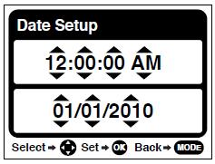 Setting the Date and Time The next step in the initial camera setup is to set the date and time on the camera.