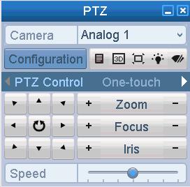 4.3 PTZ Control Panel To enter the PTZ control panel, there are two ways supported.