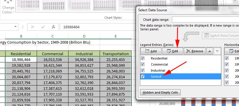 Add labels to the legend following the instructions in the (3.3 Modifying the Horizontal Axis Labels on a Bar Chart) section above. Finished Stacked Column chart.