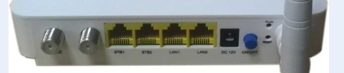 The back panel has the connections and button shown in the following figure. Interface Cable Qty.