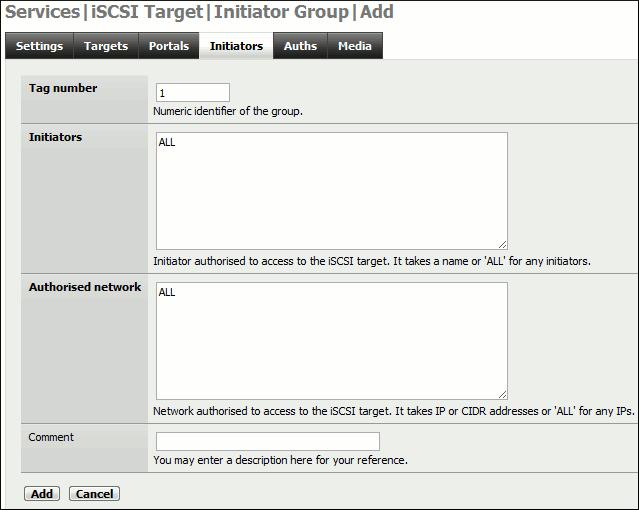 Last update: documentation:howto:create_iscsi_target_from_zfs_volume https://www.xigmanas.