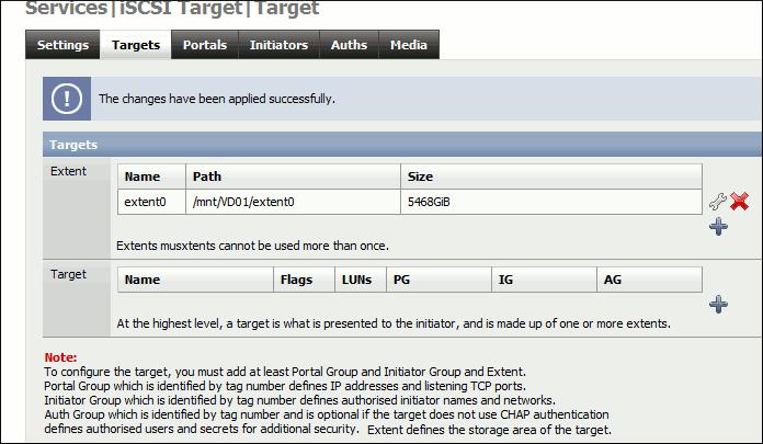 Last update: documentation:howto:create_iscsi_target_from_zfs_volume https://www.xigmanas.com/wiki/doku.php?