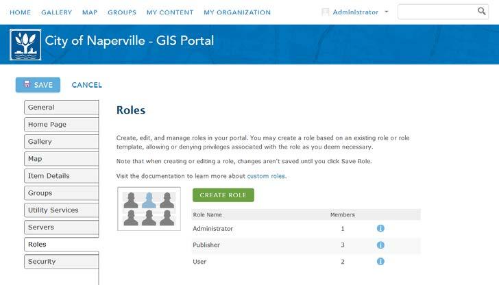 Portal admins can configure custom roles to add control and flexibility Predefined templates are available to get started and further refine