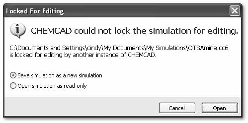 Working with Simulation Files Opening an Existing Simulation Select File > Open to bring up the Open dialog box. Navigate to the folder where the simulation is located, select the appropriate.