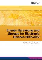 IDTechEx Research on energy harvesting and wireless sensors Energy Harvesting and Storage for