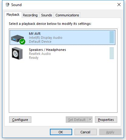 Set up Surround Sound Playback on Windows Connect the Audio Device to the Computer via HDMI You can playback discrete 5.