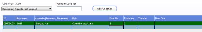 In the Plan tab the User can then hover over any seat, to reveal which Staff member has been placed there.