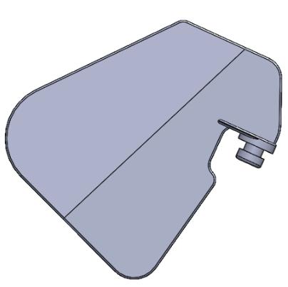 The simplified vertical vane is drawn by using SolidWorks ver. 2016. The existing original design and simplified vertical vane is shown in Fig. 1.