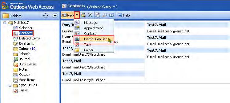 Creating contacts will be greatly simplified upon the completion of the migration to OWA. Since there are fewer steps involved when adding contacts from the Global Address list.