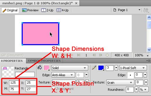 Select the RECTANGLE TOOL (shown below) and draw out a small rectangle in the top left-hand corner of the canvas.