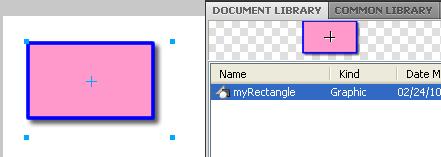 the Library panels contains shapes and styles as well as the Library, which contains graphics, buttons, animations, symbols, etc that you have previously saved.