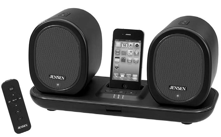 DOCKING DIGITAL MUSIC SYSTEM WITH WIRELESS SPEAKERS FOR