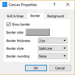 In the canvas we can place: formulas, graphs, images, comments, text boxes, bookmarks, tables, data objects, shapes, arrows, lines and trees.