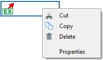 3.8.5 Import from excel To create an Excel import object press the Import icon and click on the position in the canvas where you would like to place it. This is how excel import objects looks like.