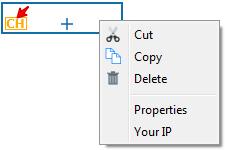 3.8.6 Export to channel To create a channel export object, press the Export icon and click on the position in the canvas where you would like to place it.