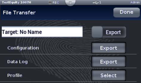 Chapter 2 Using the F4T Front Panel Exporting/Importing Profiles and Configuration via USB Transferring Profile Files Profiles can be exported and imported as individual files via USB.